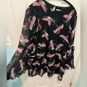 Miami Black Flowy size Large Dress